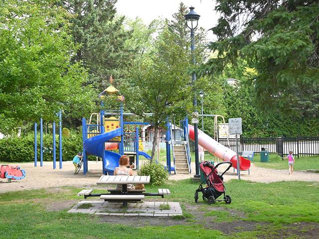 Children's park by the lake