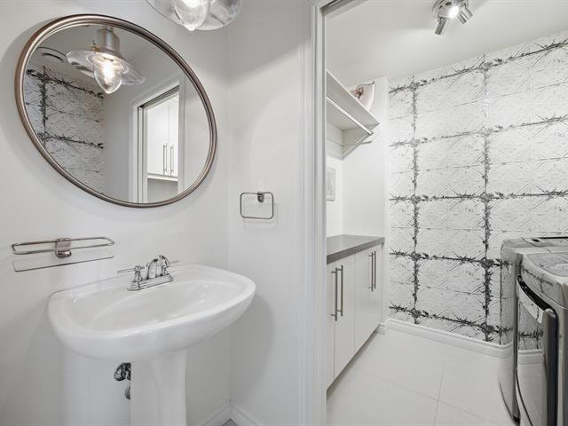 Washroom and adjoining laundry room