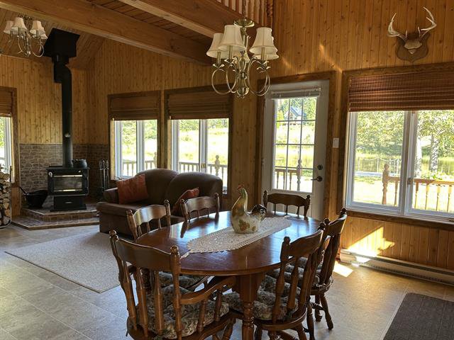 Coin repas : Vue sur le lac