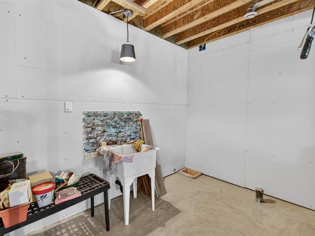 Area with plumbing installed for a bathroom