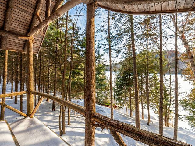 Sauna : Sauna house balcony view of the lake