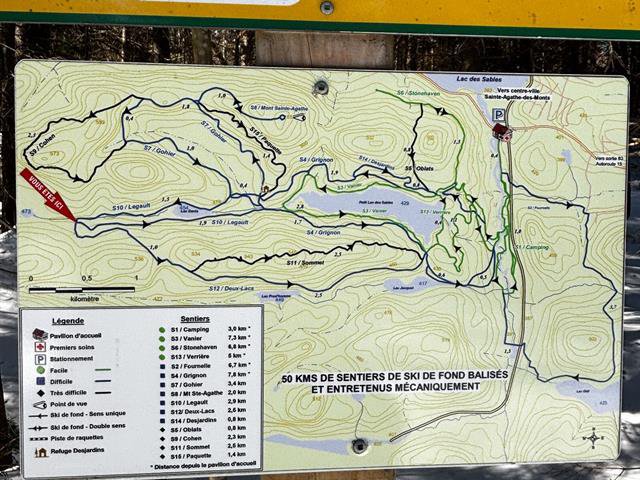 Trail curcuits adjacent to land