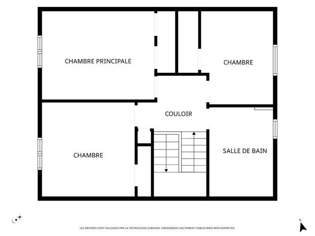 Plan 2D de l'étage