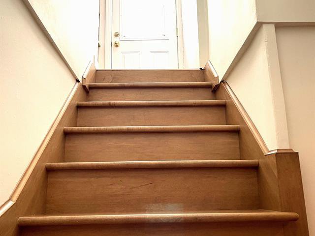 Staircase : Access to the backyard, going to the basement