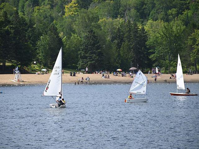 One of the beaches and sailing school