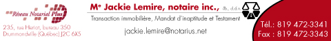 Me Jackie Lemire, notaire inc.